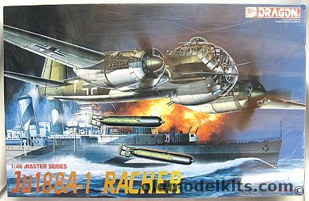 Dragon 1/48 Junkers Ju-188 A-1 Racher Master Series - (Ju188A1), 5517 plastic model kit